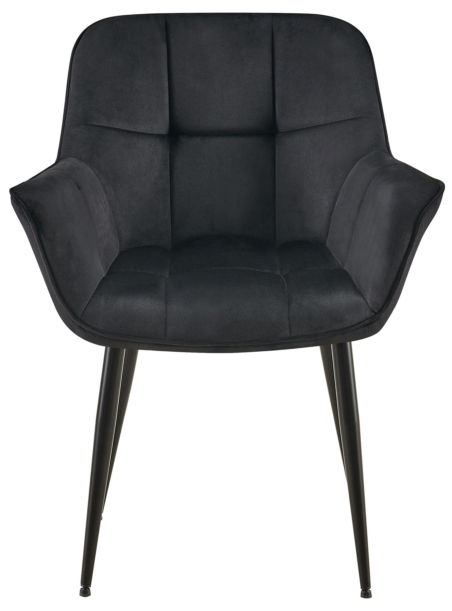 Set van 2 Eetkamerstoelen Roseville fluweel