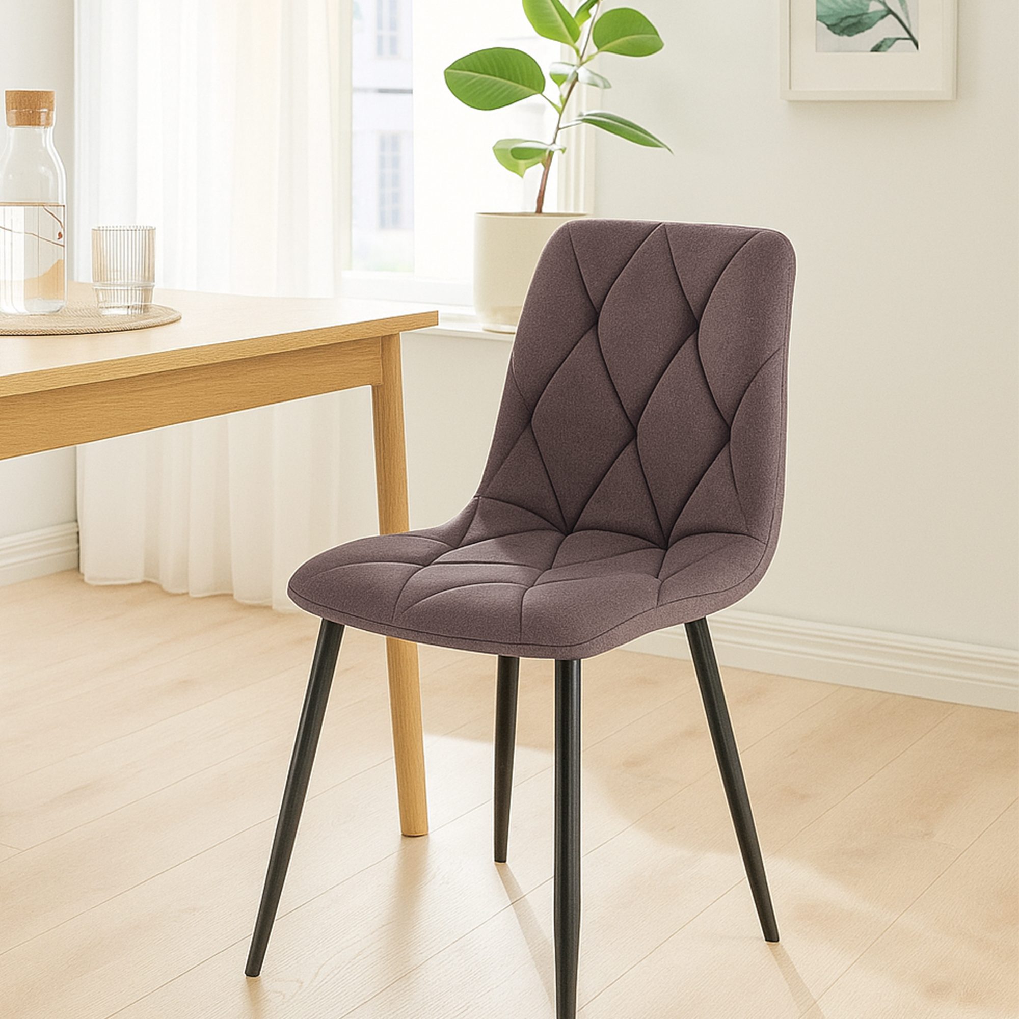 Set van 2 Eetkamerstoelen Clairton