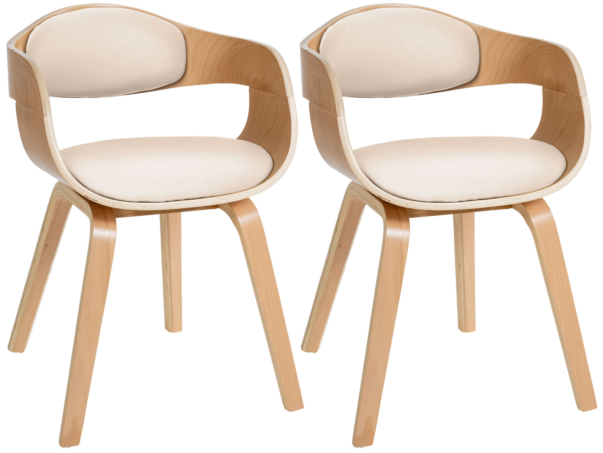 Set van 2 Kingston Stoelen Kunstleer