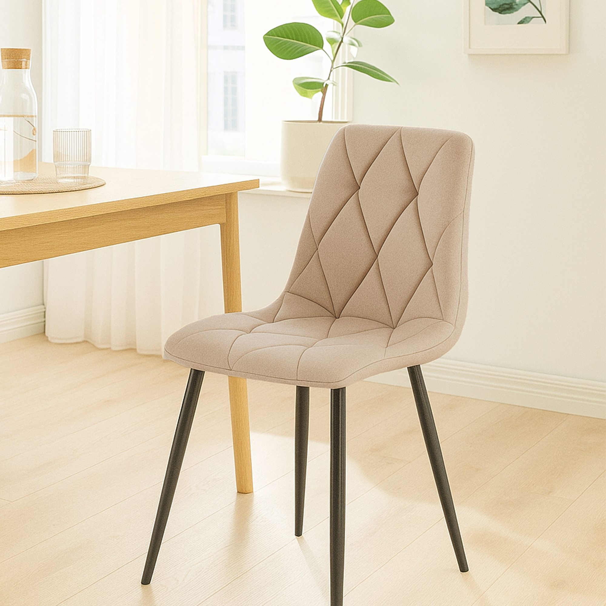 Set van 2 Eetkamerstoelen Clairton