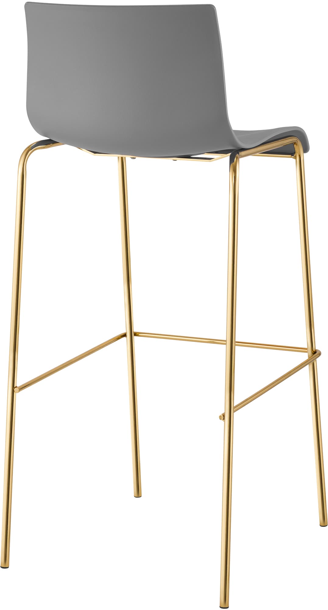 Set van 2 barkrukken Hover Kunststof Vierpoot Goud