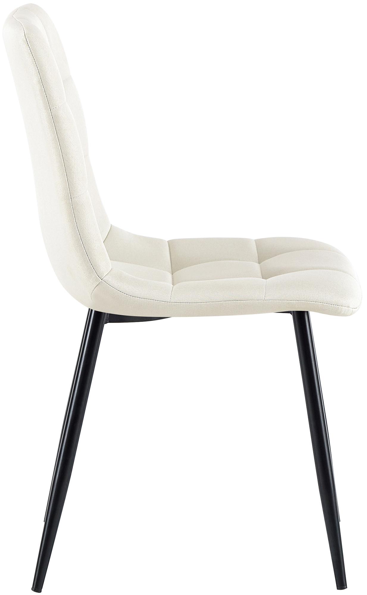 Set van 4 eetkamerstoelen Antibes stof