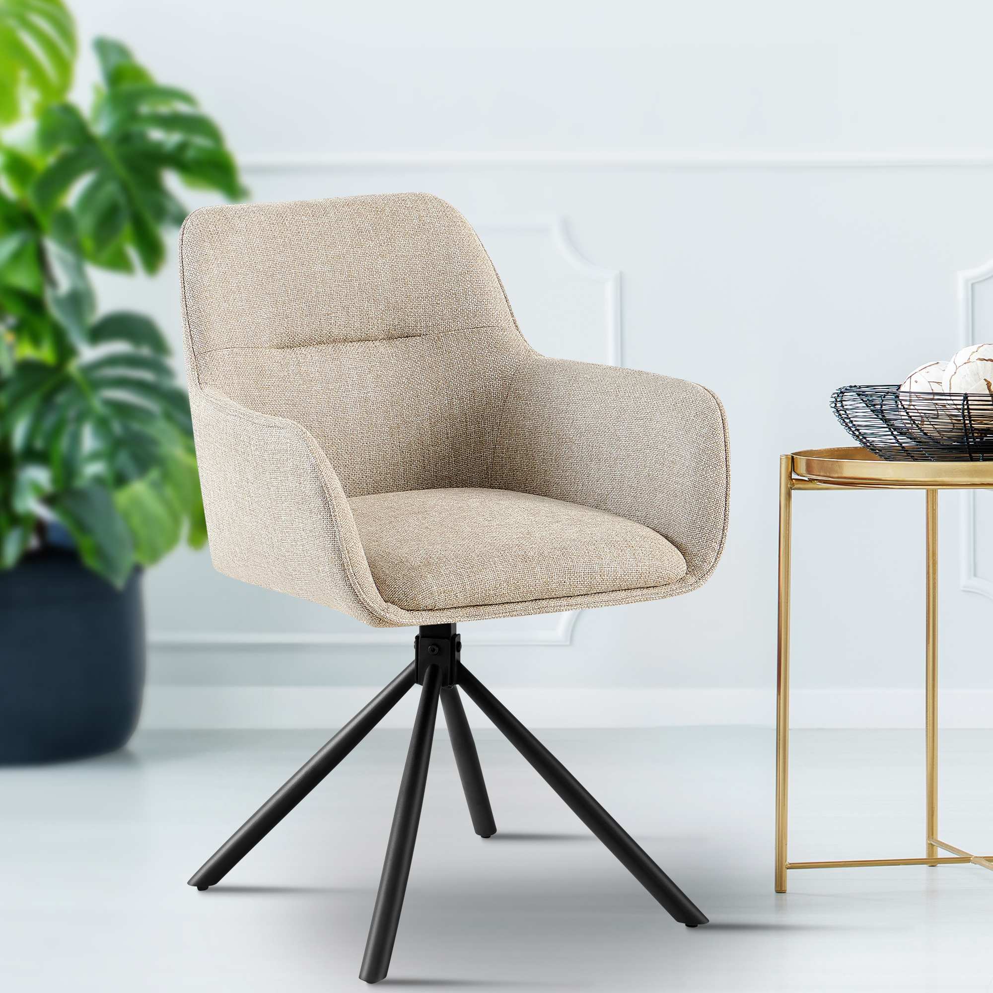 Set van 2 Eetkamerstoelen Tipton