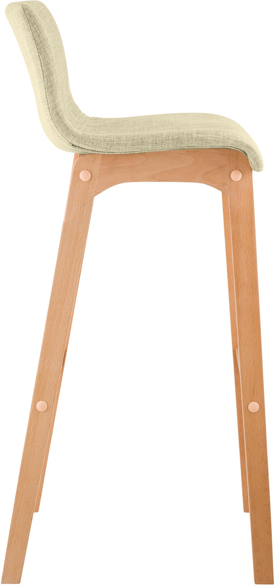 2x Barkruk Hover Stof 4-Pootsframe Natura